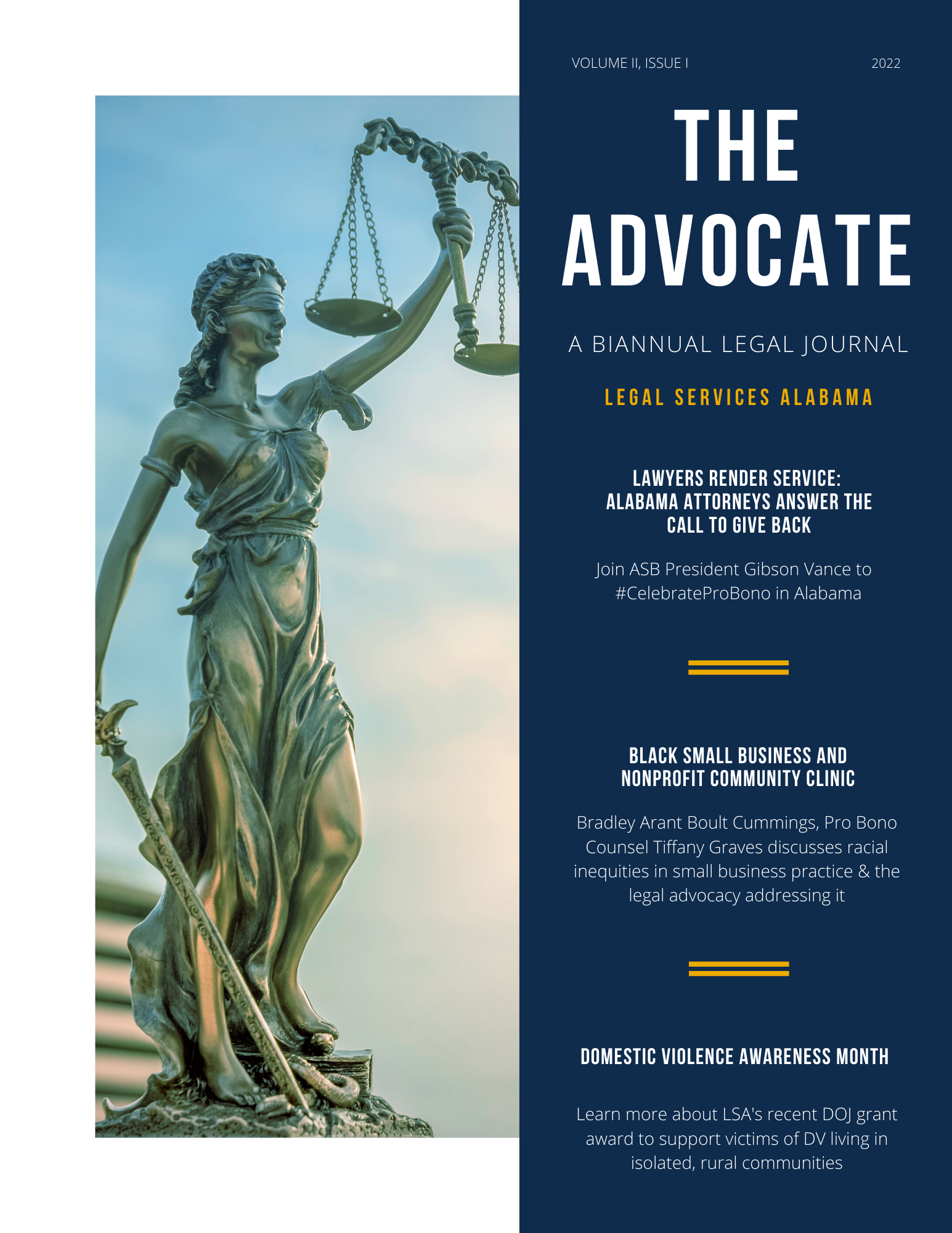 The Advocate: VII Issue I